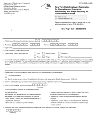 Document preview: Form NYS-100G New York State Employer Registration for Unemployment Insurance, Withholding, and Wage Reporting for Governmental Entities - New York