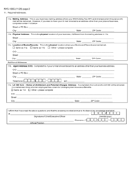 Form NYS-100G New York State Employer Registration for Unemployment Insurance, Withholding, and Wage Reporting for Governmental Entities - New York, Page 2