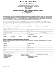 Form SH932 Workplace Safety and Loss Prevention Incentive Program Safety Program Annual Wslpip Report - New York