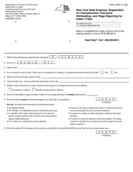 Document preview: Form NYS-100IT New York State Employer Registration for Unemployment Insurance, Withholding, and Wage Reporting for Indian Tribes - New York