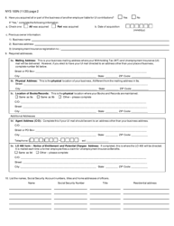 Form NYS-100N New York State Employer Registration for Unemployment Insurance, Withholding, and Wage Reporting for Nonprofit Organizations - New York, Page 2