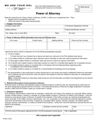 Form IA900 &quot;Power of Attorney&quot; - New York