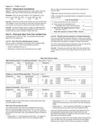 Instructions for Form IT-360.1 Change of City Resident Status - New York, Page 6