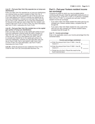 Instructions for Form IT-360.1 Change of City Resident Status - New York, Page 9