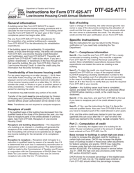 Instructions for Form DTF-625-ATT Low-Income Housing Credit Annual Statement - New York