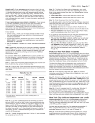 Instructions for Form IT-216 Claim for Child and Dependent Care Credit - New York, Page 5