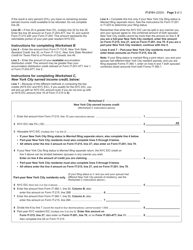 Instructions for Form IT-215 Claim for Earned Income Credit - New York, Page 3