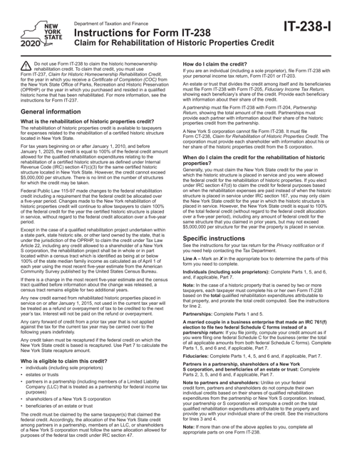 Form IT-238 2020 Printable Pdf