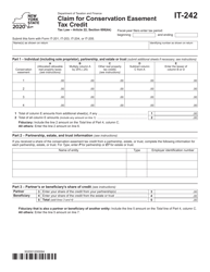 Form IT-242 Claim for Conservation Easement Tax Credit - New York