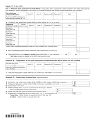Form IT-604 Claim for Qeze Tax Reduction Credit - New York, Page 2