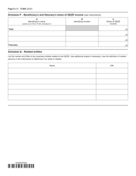 Form IT-604 Claim for Qeze Tax Reduction Credit - New York, Page 8