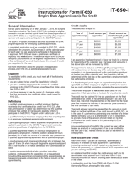 Document preview: Instructions for Form IT-650 Empire State Apprenticeship Tax Credit - New York