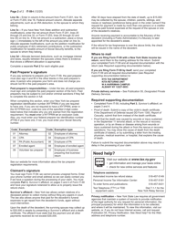 Instructions for Form IT-59 Tax Forgiveness for Victims of the September 11, 2001 Terrorist Attacks - New York, Page 2