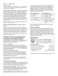 Instructions for Form IT-2659 Estimated Tax Penalties for Partnerships and New York S Corporations - New York, Page 4