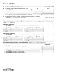Form IT-204-CP New York Corporate Partner&#039;s Schedule K-1 - New York, Page 2