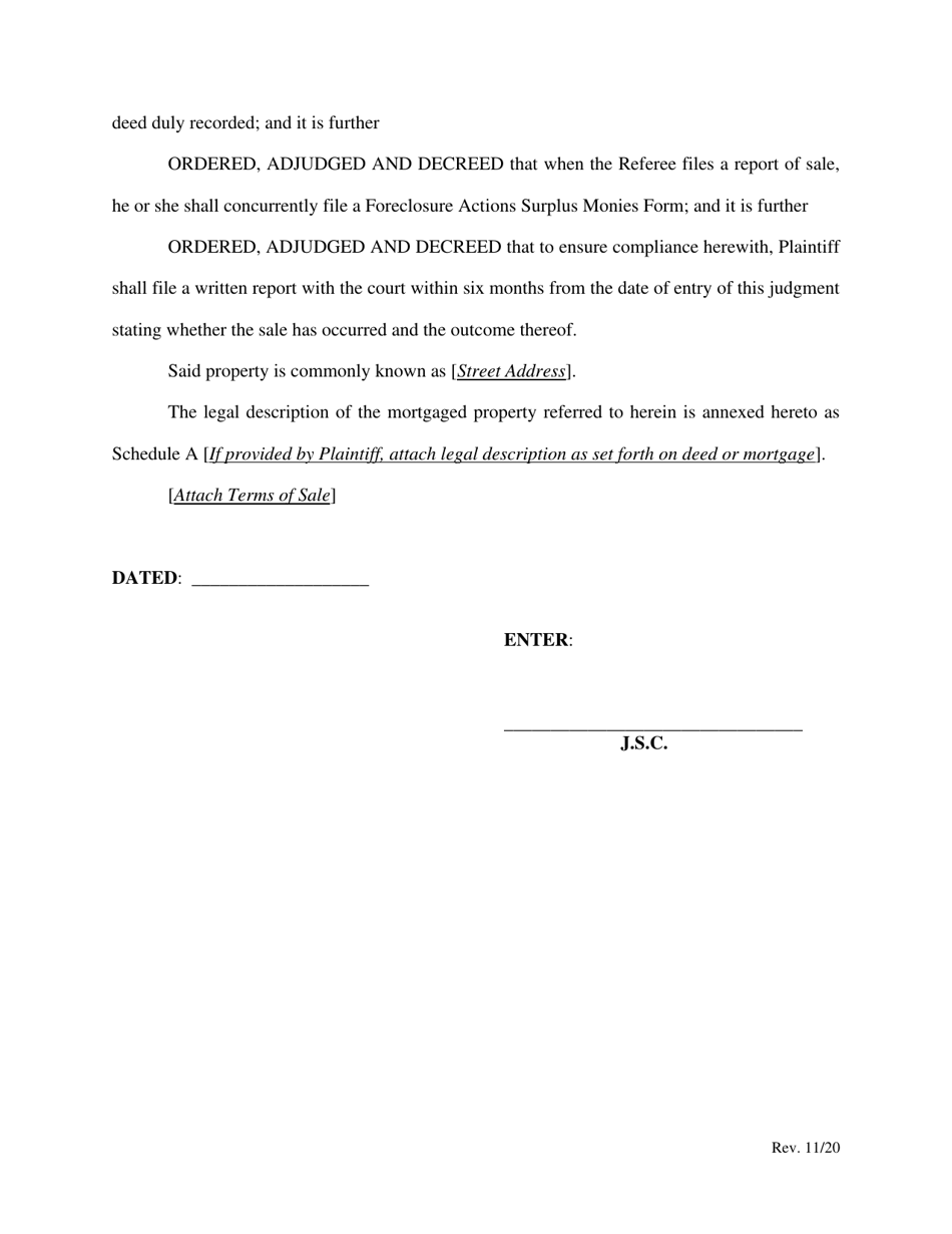 Default Judgment an Judgment of Foreclosure and Sale - New York, Page 10