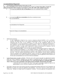 Re-application for Non-standard Test Accommodations (Nta) - New York, Page 2