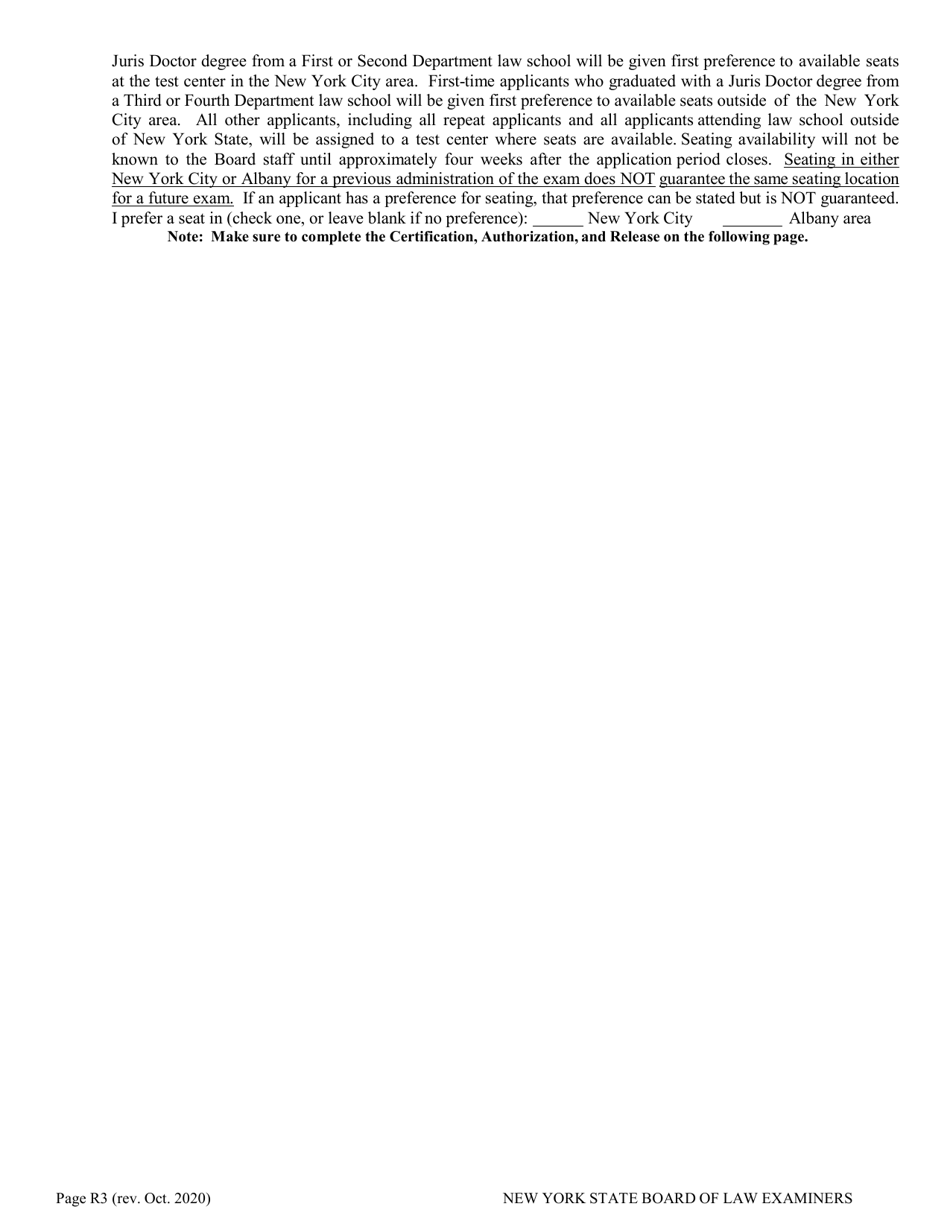 Re-application for Non-standard Test Accommodations (Nta) - New York, Page 3