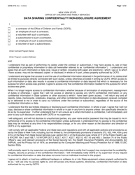 Form OCFS-4715 &quot;Data Sharing Confidentiality Non-disclosure Agreement&quot; - New York