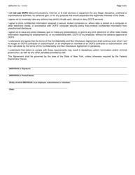 Form OCFS-4715 Data Sharing Confidentiality Non-disclosure Agreement - New York, Page 2
