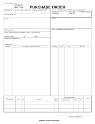 Form AC130-S Purchase Order - New York, Page 5