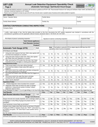 Form UST-22B Annual Leak Detection Equipment Operability Check (Interstitial Sensors) - North Carolina, Page 2