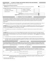 Form AOC-CR-425 Capital Case Fee Application Order for Payment Judgment Against Indigent - North Carolina, Page 2