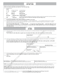 Form AOC-SP-913 Order Voluntary Admission of Minor - North Carolina (English/Vietnamese), Page 2
