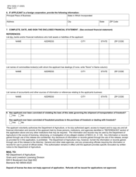 Form SFN10202 Application for Livestock Dealer&#039;s License - North Dakota, Page 2