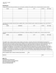 Form SFN16777 Application for Representative of Satellite Video or Internet Livestock Auction Markets - North Dakota, Page 2