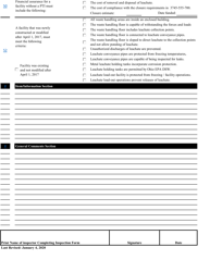 Municipal Solid Waste Transfer Facility Inspection Checklist - Ohio, Page 4