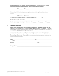 Application for Anhydrous Ammonia Storage Facility - Oklahoma, Page 3