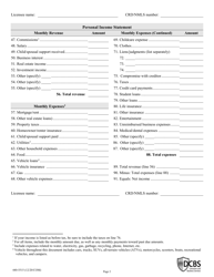 Form 440-5515 Personal Balance Sheet - Oregon, Page 2