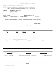 Document preview: Annual Corporation Report Form