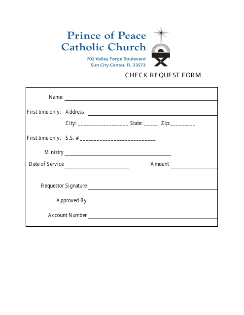 Check Request Form - Prince of Peace Catholic Church Download Pdf