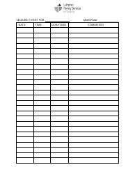 Seizure Chart Template - Lutheran Family Services of Virginia
