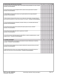 AETC Form 281 Instructional Evaluation, Page 2