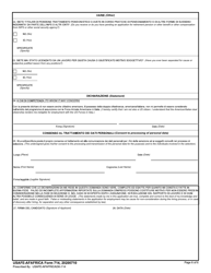 USAFE-AFAFRICA Form 714 Application for Employment With the US Air Force in Italy (Non-US) (English/Italian), Page 6
