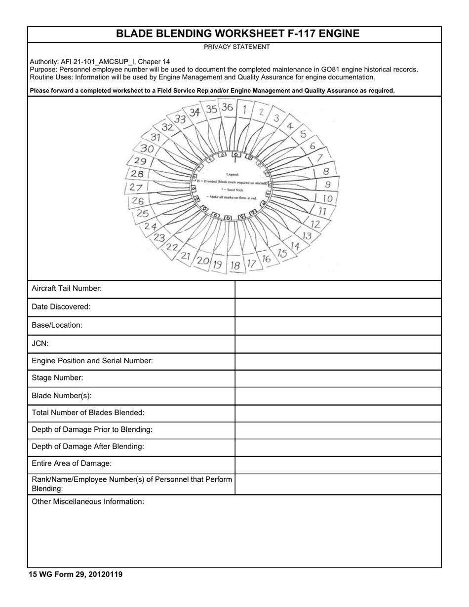 15 WG Form 29 Fill Out Sign Online And Download Fillable PDF