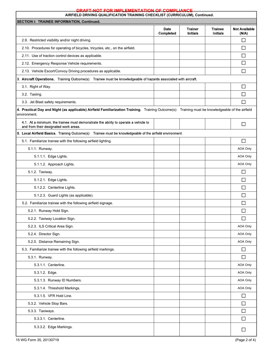 15 WG Form 35 - Fill Out, Sign Online and Download Fillable PDF ...