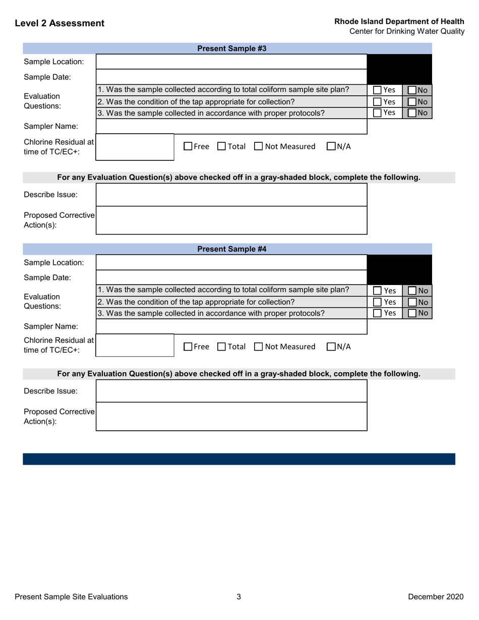 Level 2 Assessment - Rhode Island, Page 3