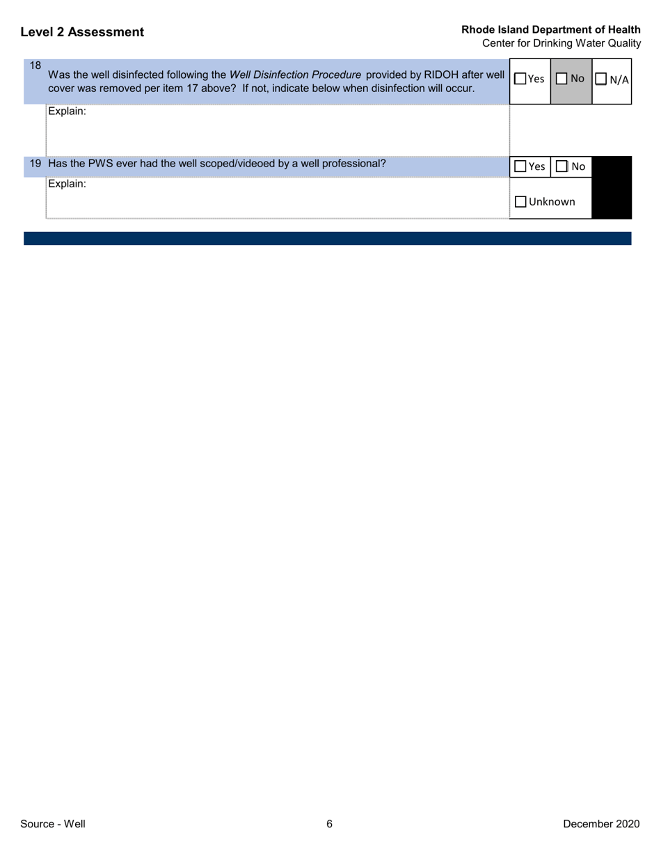 Level 2 Assessment - Rhode Island, Page 6