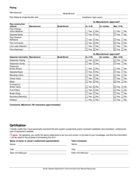 Alternative Fuel Compatibility Notification Form - South Dakota, Page 2