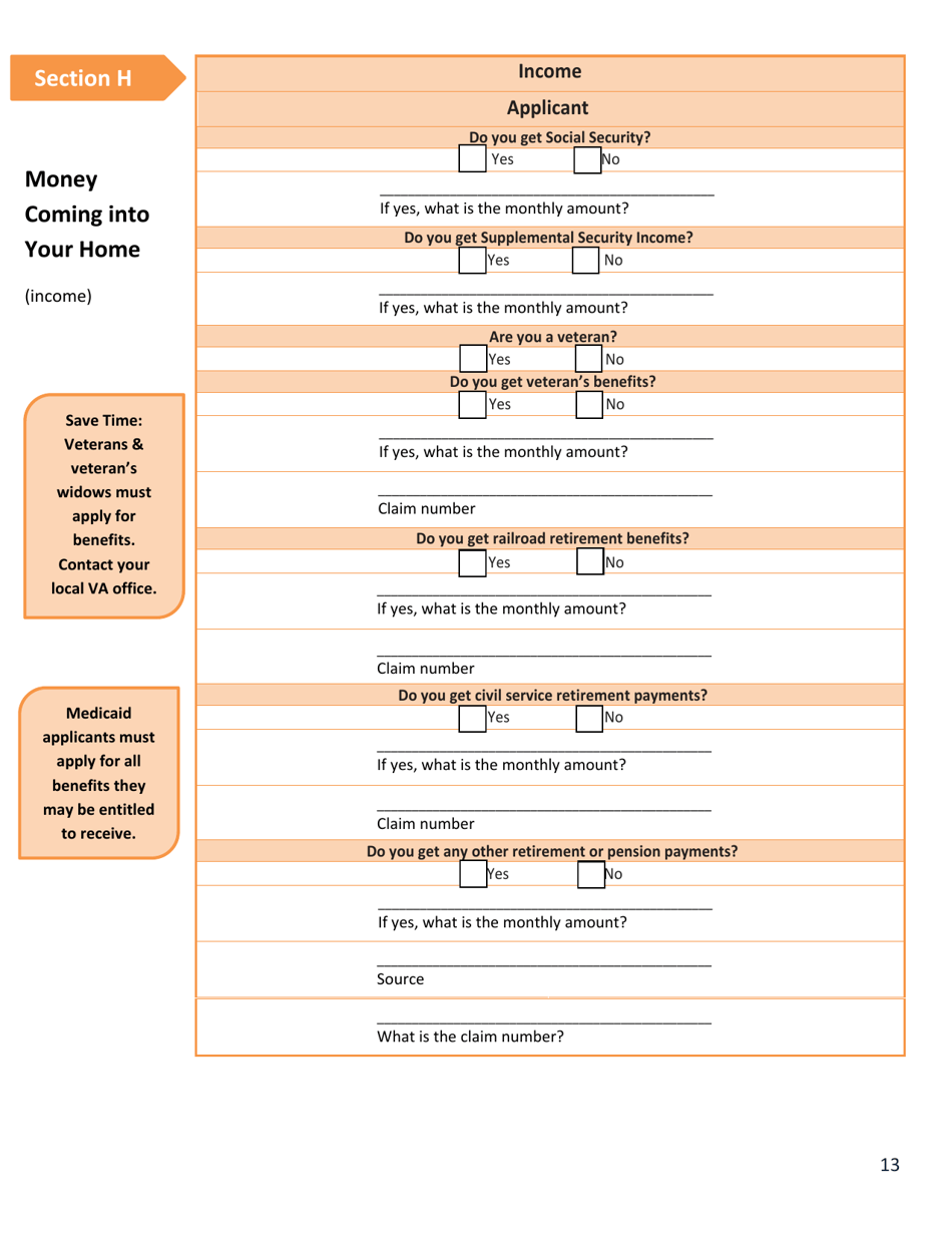 Form DSS-EA-240D Application for Medical Assistance for Workers With Disabilities - South Dakota, Page 13