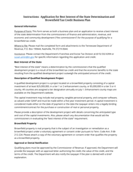 Form RV-F16039 Application for Best Interest of the State Determination Brownfield Tax Credit Business Plan - Tennessee, Page 2