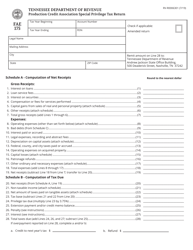 Document preview: Form FAE175 (RV-R0006301) Production Credit Association Special Privilege Tax Return - Tennessee