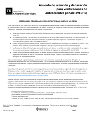 Formulario CS-1221-SP Acuerdo De Exencion Y Declaracion Para Verificaciones De Antecedentes Penales - Tennessee (Spanish), Page 2