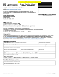 Document preview: Form DTS-661-001 Driver Training School License Application - Washington