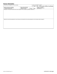 Form RE-623-123 Real Estate Continuing Education Course Approval Application - Washington, Page 2