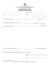 Document preview: DSHS Form 02-528 Administrative Hearing Withdrawal - Washington (Amharic)